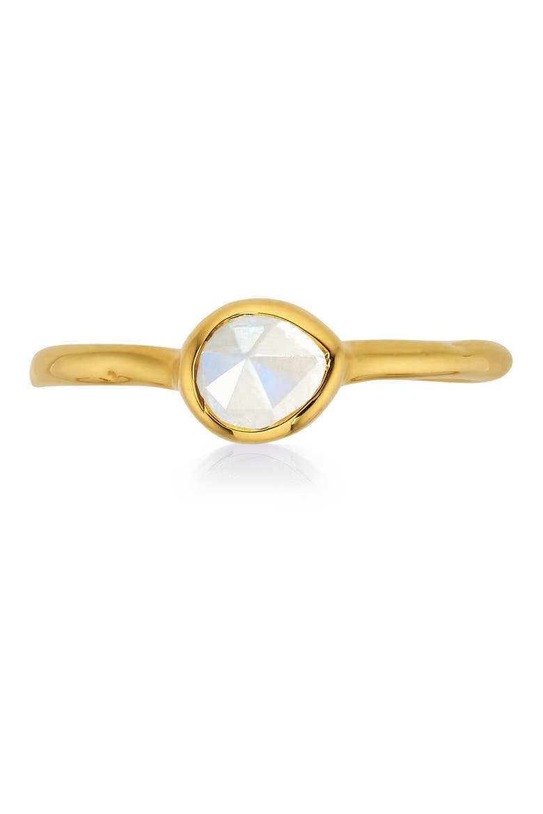 Siren Small Semiprecious Stone Stacking Ring, Alternate, color, GOLD