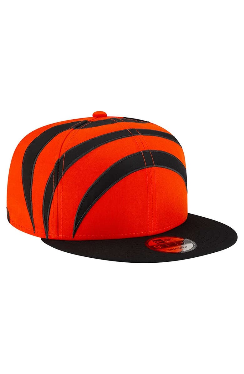 New Era Men's New Era Orange Cincinnati Bengals Helmet 9FIFTY Snapback Hat, Alternate, color, Orange
