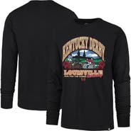 '47 Men's '47 Black Kentucky Derby Franklin Long Sleeve T-Shirt