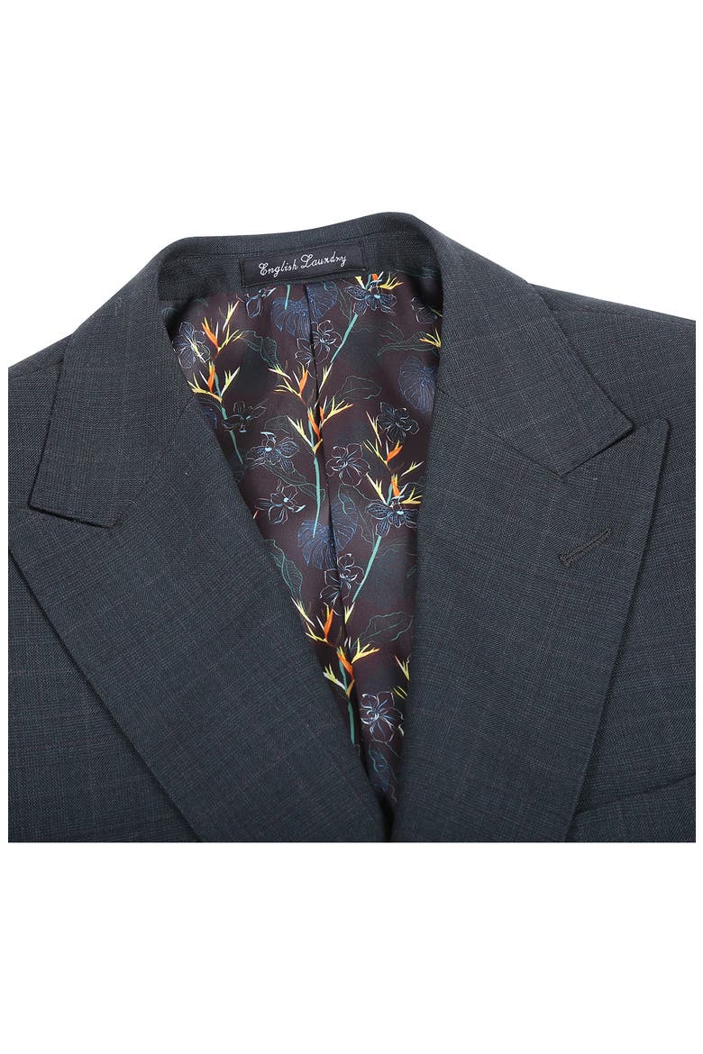 Trim Fit Solid Wool Blend Two-Piece Suit, Alternate, color, DARKGRN