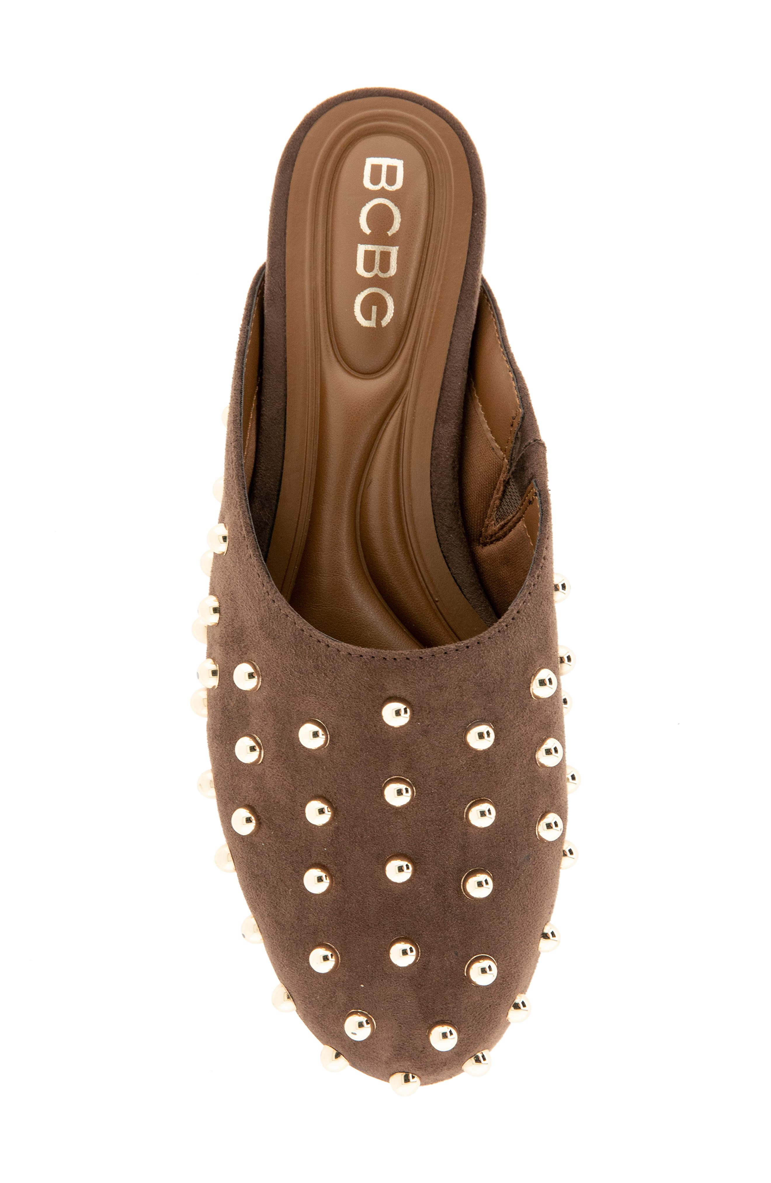 Apli Studded Mule, Alternate, color, BROWN