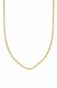 Bony Levy 14K Gold Flat Link Chain Necklace