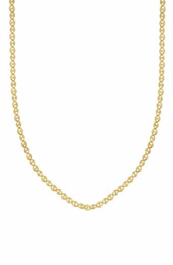 Bony Levy 14K Gold Flat Link Chain Necklace