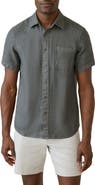 Faherty Palma Linen Short Sleeve Button-Up Shirt