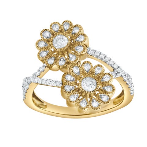 Petals of Promise 0.50 Ct Natural Diamond 10K Gold Ring