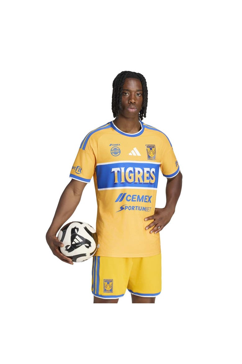 Men's adidas  Gold Tigres UANL 2026/27 Home On-Field Authentic Jersey, Main, color, Gold