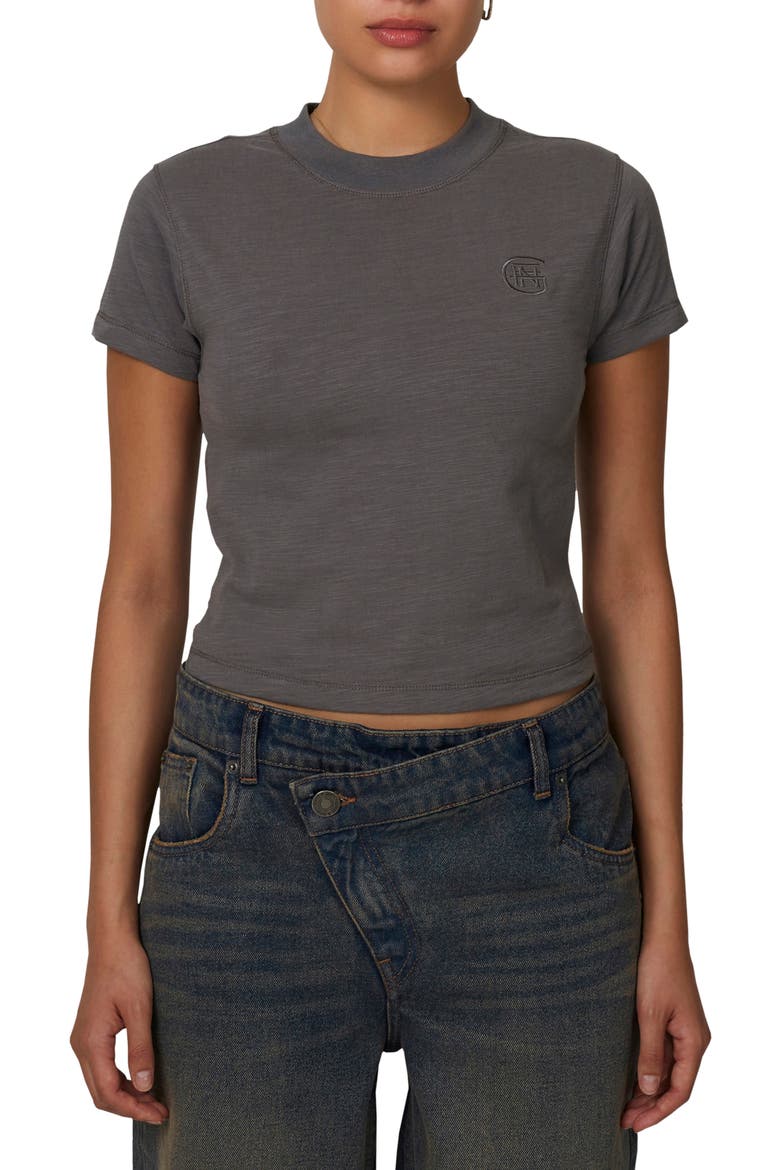Emblem  Slub Baby T-shirt, Main, color, Grey