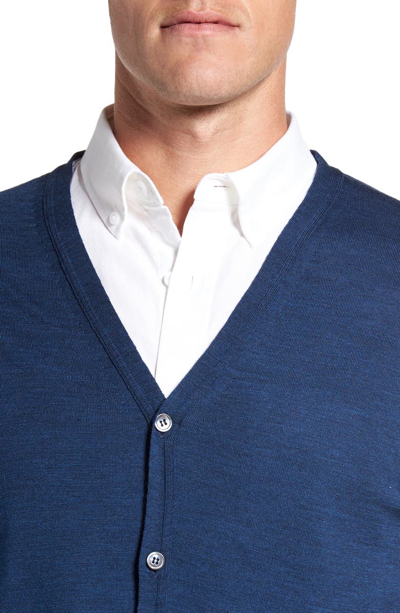 John Smedley 'Bryn' Easy Fit Wool Button Cardigan, Alternate, color,