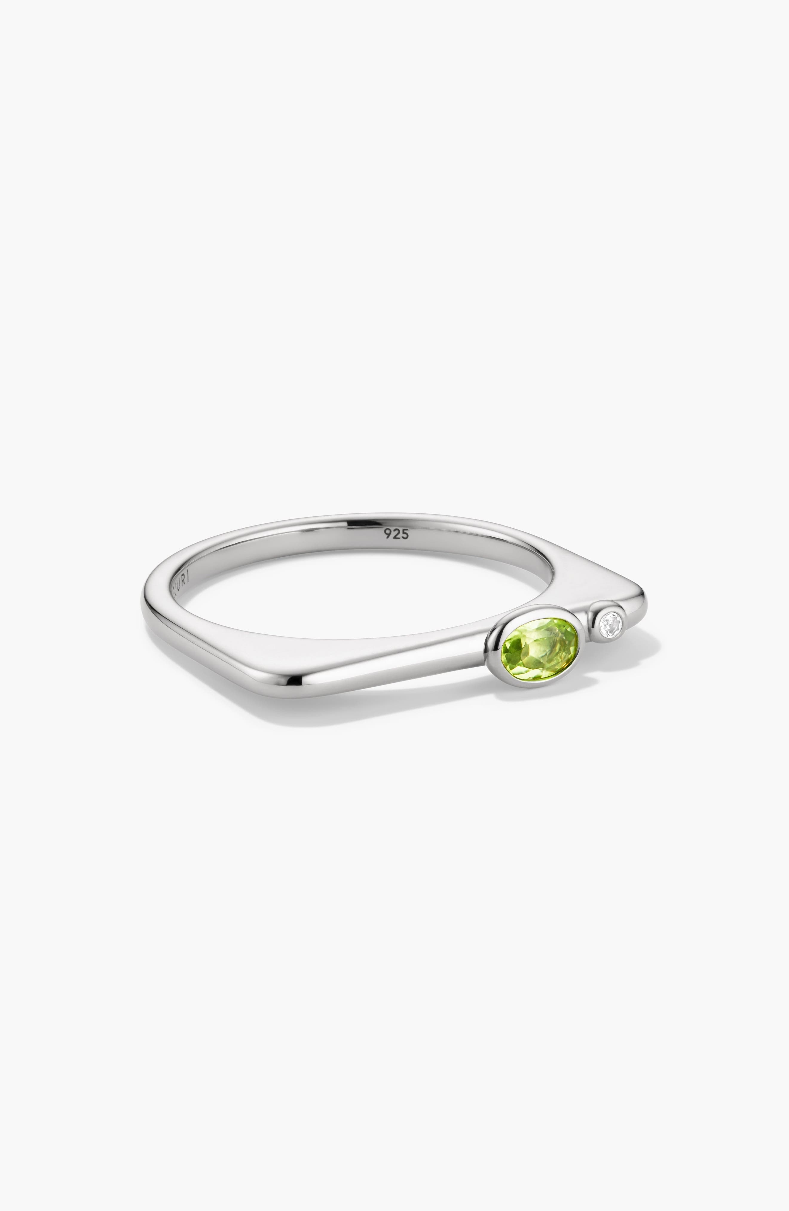 Silver / Peridot
