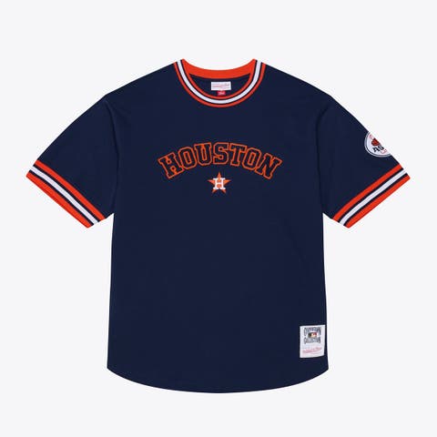 Men's Mitchell & Ness Navy Houston Astros Wild Pitch Ringer T-Shirt