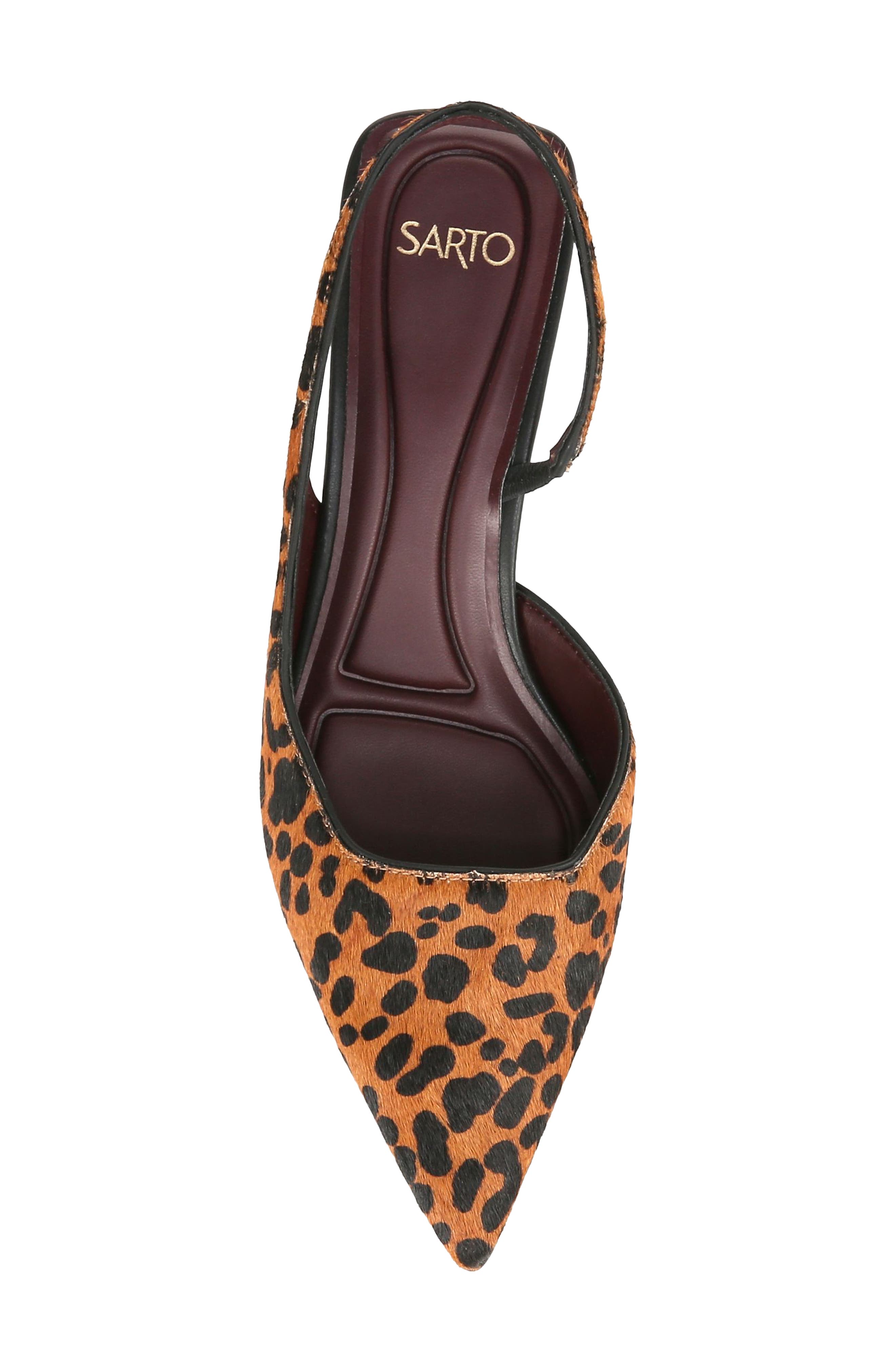 SARTO by Franco Sarto Devin Genuine Calf Hair Kitten Heel Slingback Pump, Alternate, color, 
