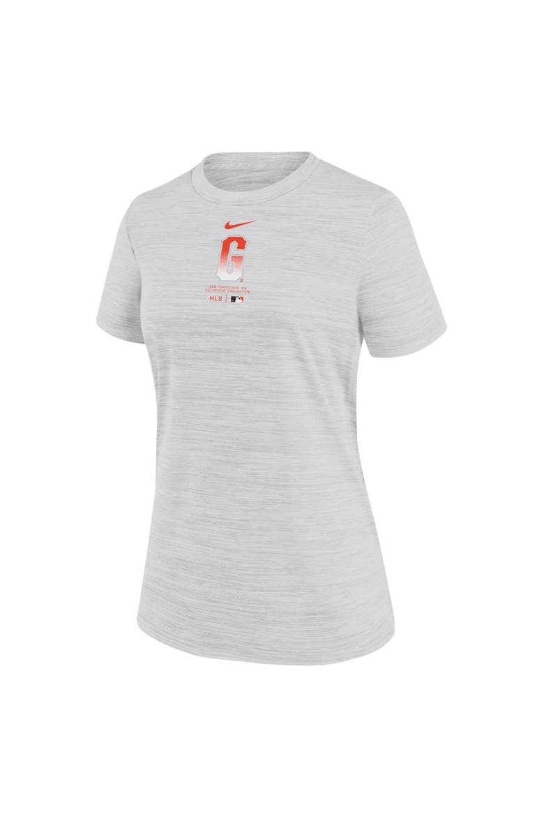 Women's Nike White San Francisco Giants City Connect Practice Velocity T-Shirt, Alternate, color, White