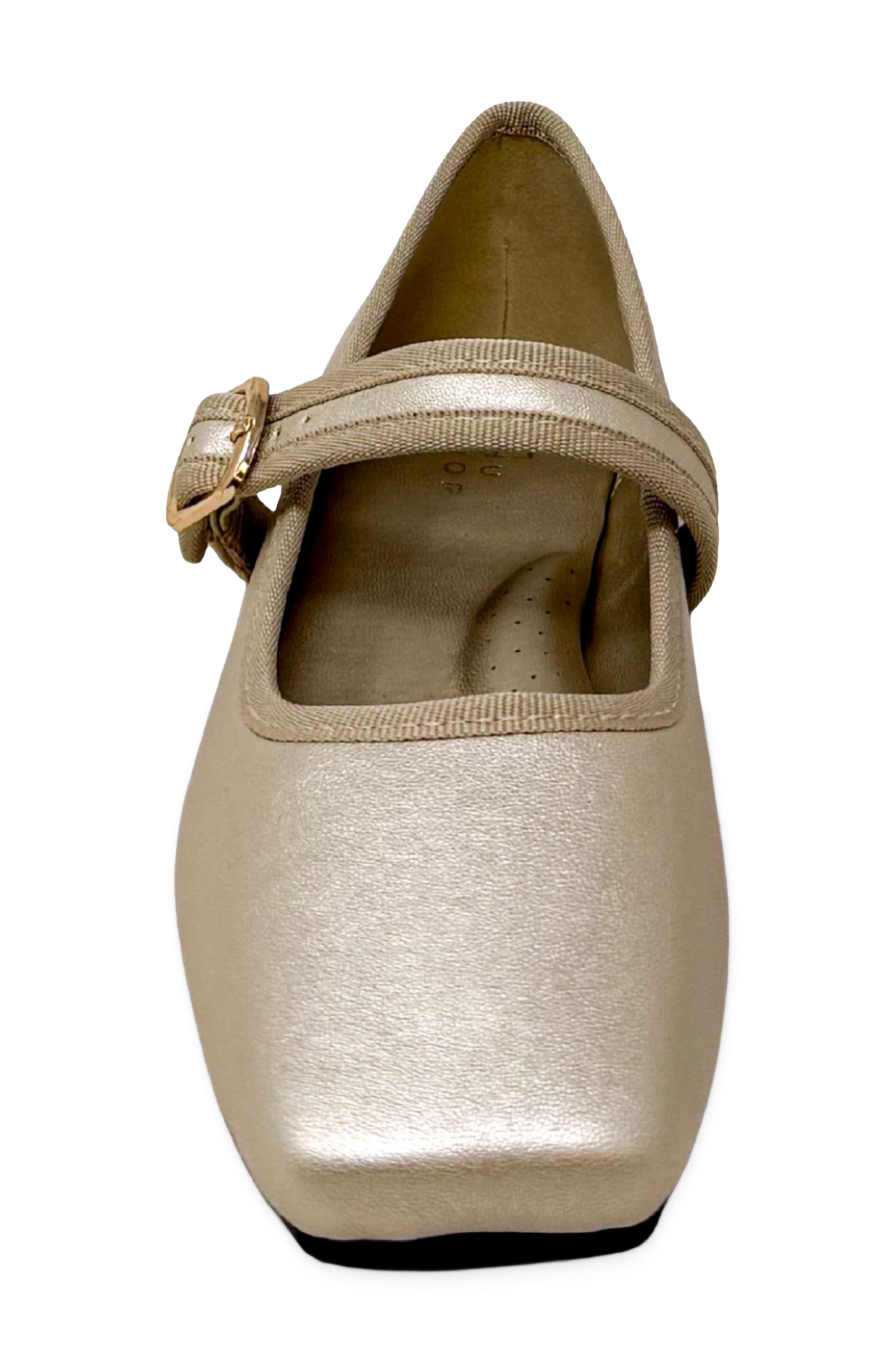 Kids' Adeline Mini Mary Jane Flat, Alternate, color, GOLD