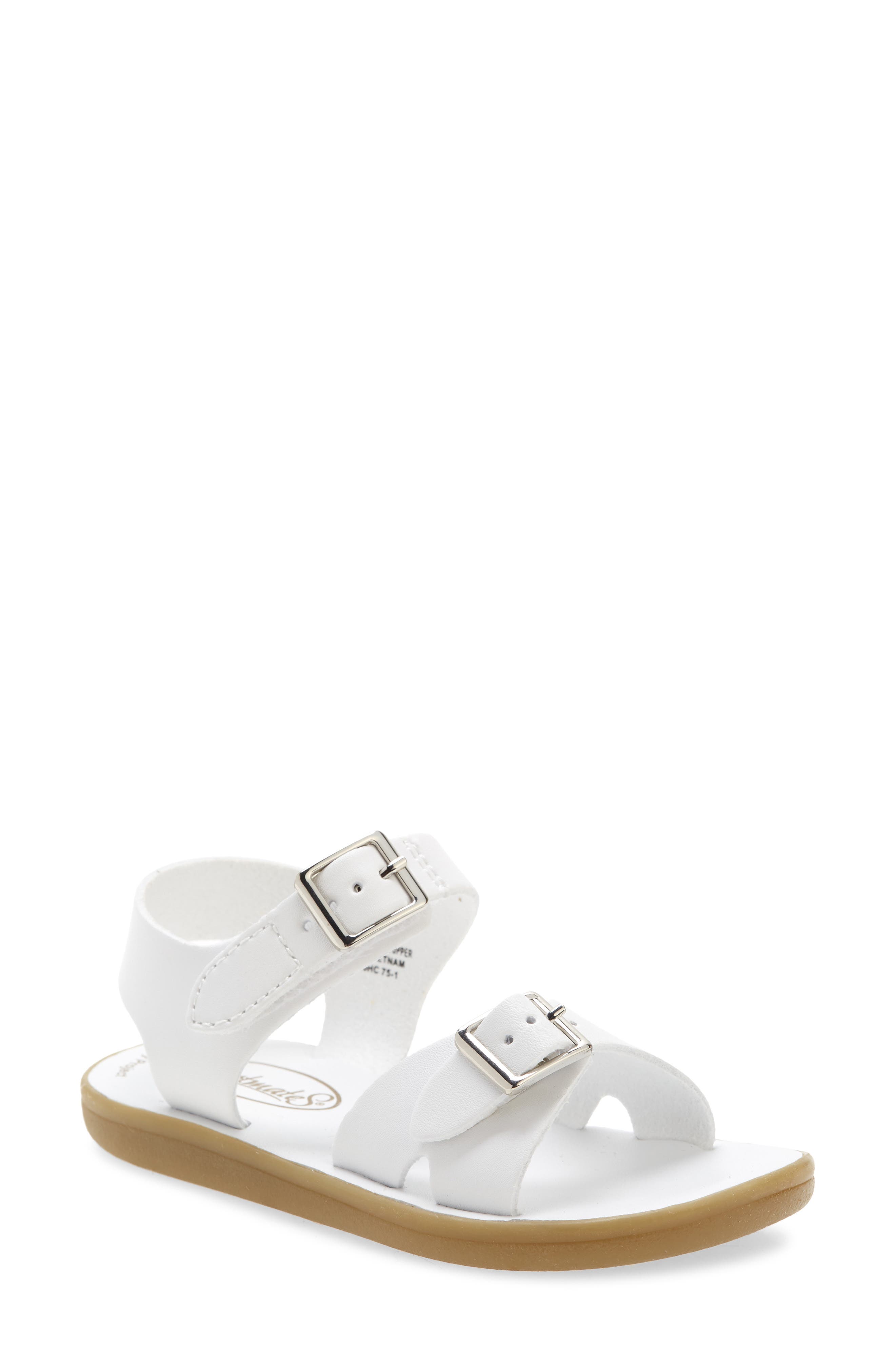 Footmates Tide Waterproof Sandal, Main, color, White Micro
