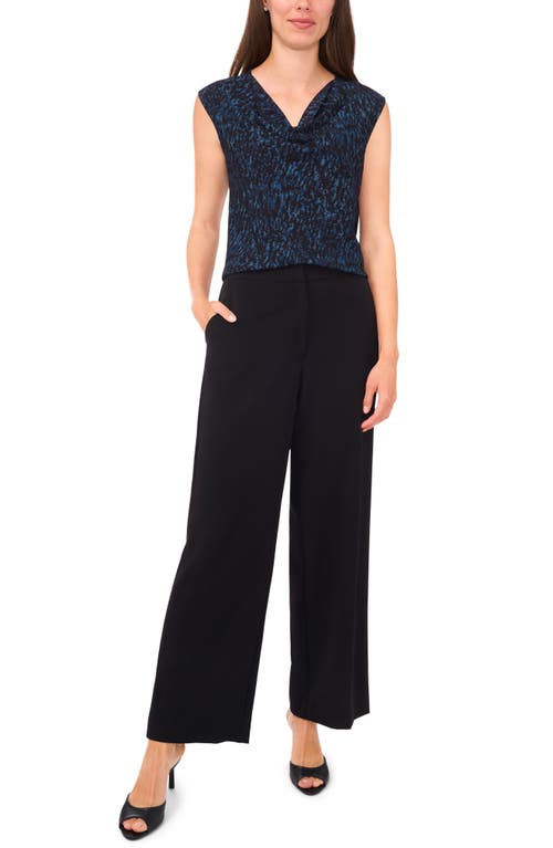Halogenr Halogen(r) Wave Texture Cowl Neck Top In Multi