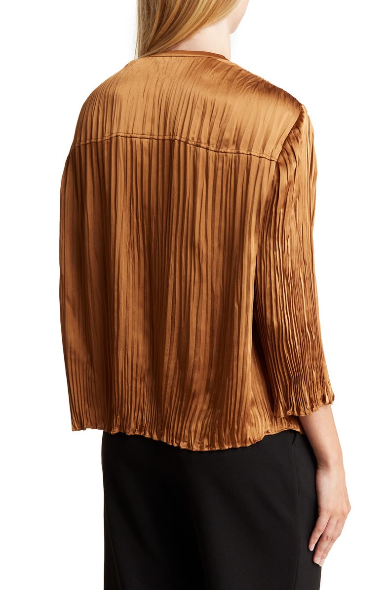Vince Pleated Satin Shirt, Alternate, color, 