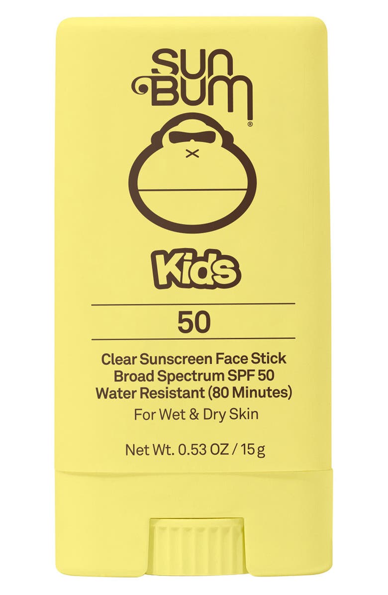 Sun Bum Kids' SPF 50 Clear Sunscreen Face Stick, Main, color,
