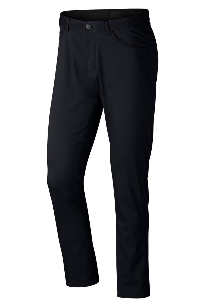 Flex Slim Fit Dri-FIT Golf Pants, Alternate, color, BLACK/ WHITE