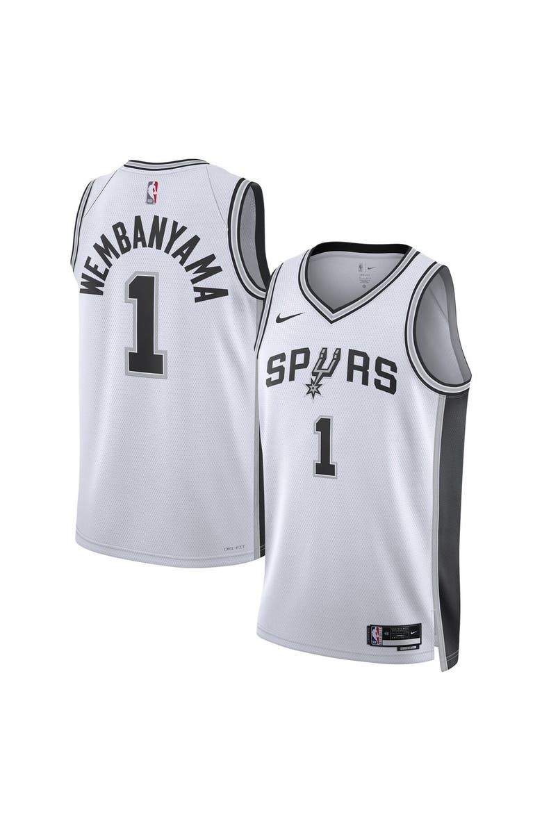 Nike Unisex Nike Victor Wembanyama White San Antonio Spurs Swingman Jersey - Association Edition, Alternate, color, White