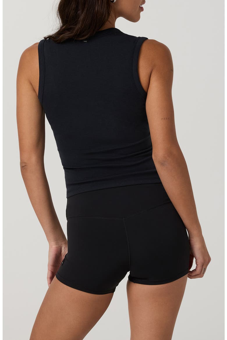Everyday Cotton Stretch Tank, Alternate, color, INK