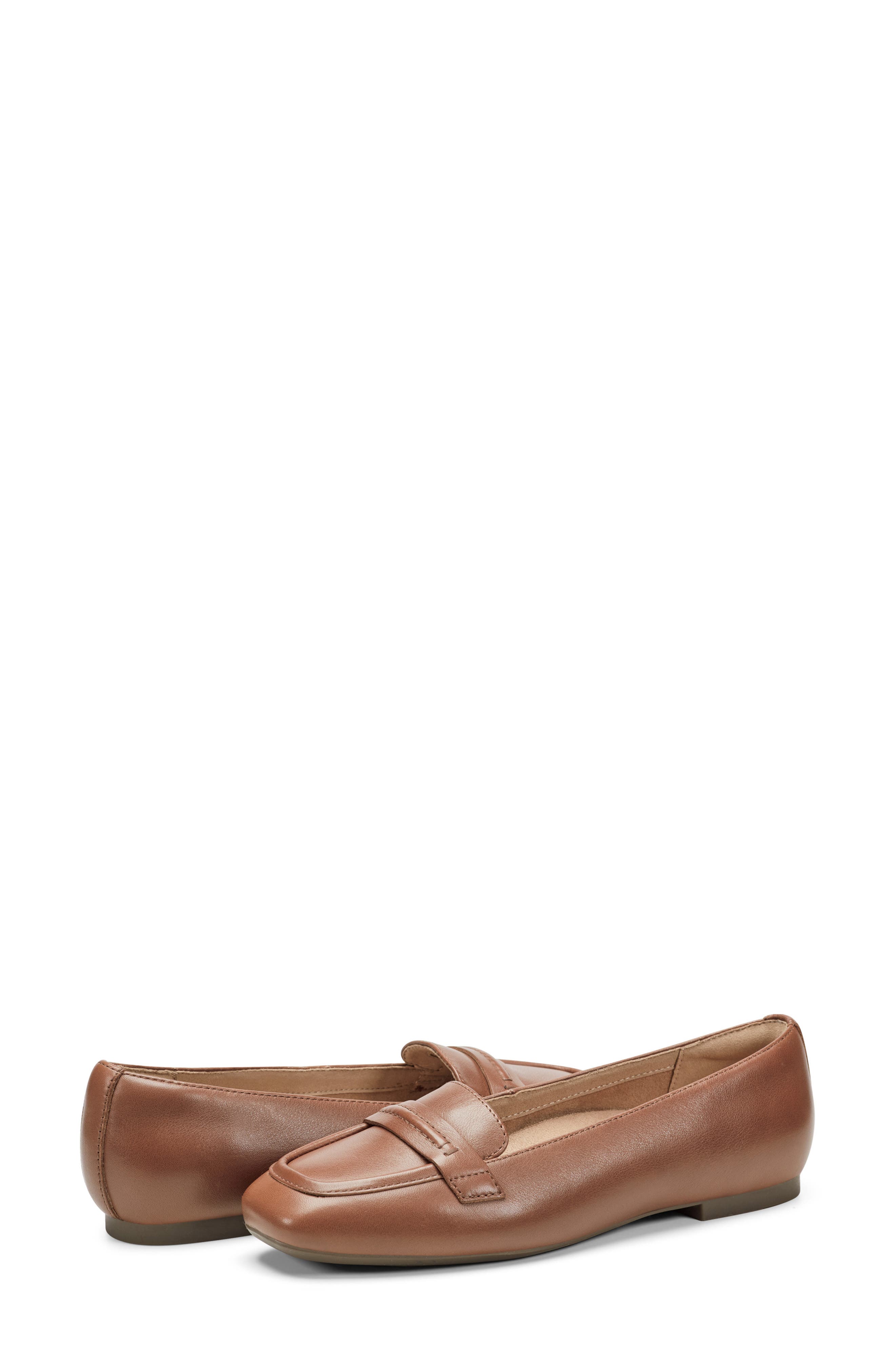 Nadira Apron Toe Loafer, Alternate, color, MEDIUM BROWN