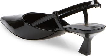 Stuart Weitzman 女性用 Vinnie 50 スリングバック, ブラック, 9 取寄