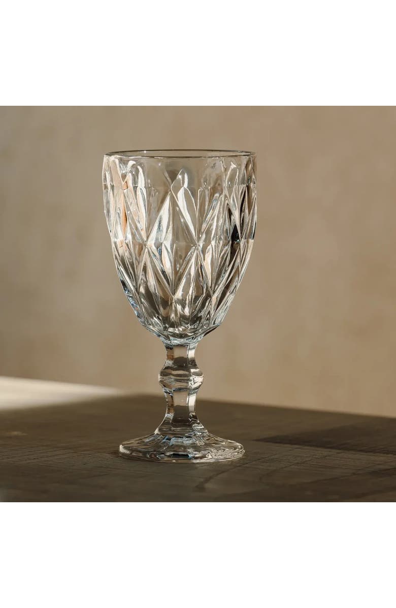 House of Revelry Garden Goblet Set of Four, Main, color, Clear