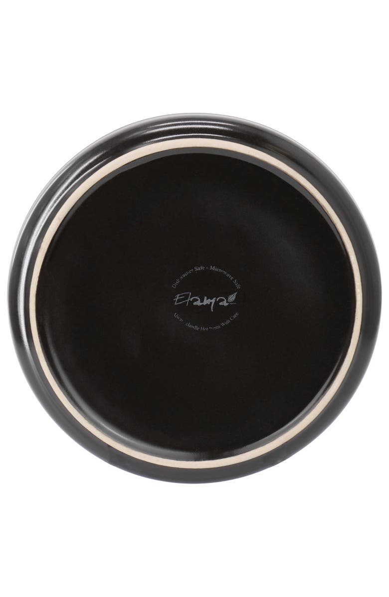 Elama Luxmatte Black 16 Piece Dinnerware Set, Alternate, color, Black