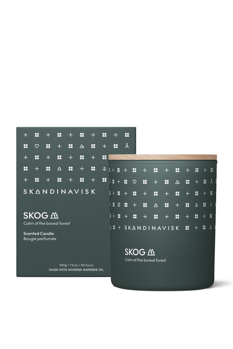 SKOG Scented Candle 200g, Main, color, Green