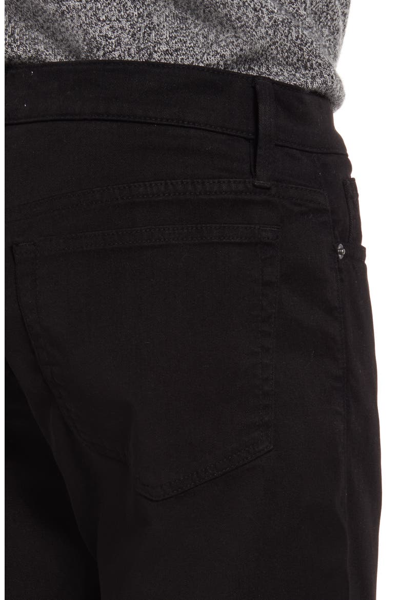 L'Homme Slim Fit Five-Pocket Twill Pants, Alternate, color, NOIR