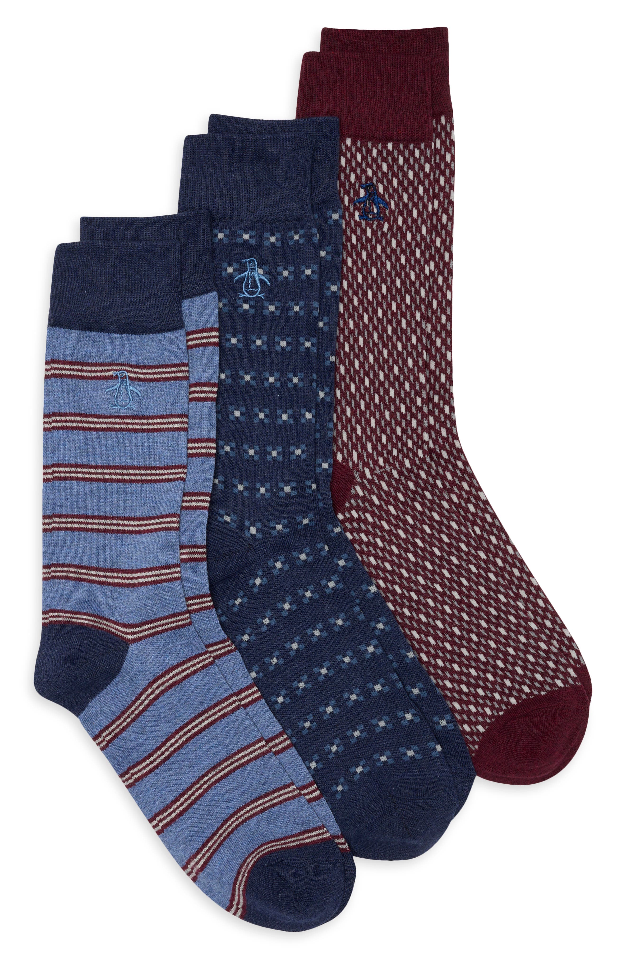 Pitner 3-Pack Assorted Crew Socks