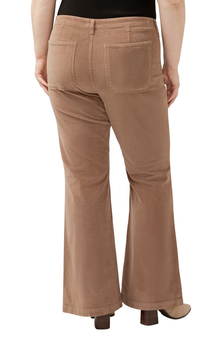 Silver Jeans Co. Isbister '70s Corduroy Flare Jeans, Alternate, color, Mink Beige