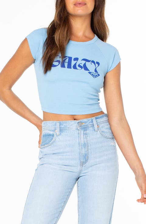 Salty Feels Crop T-Shirt