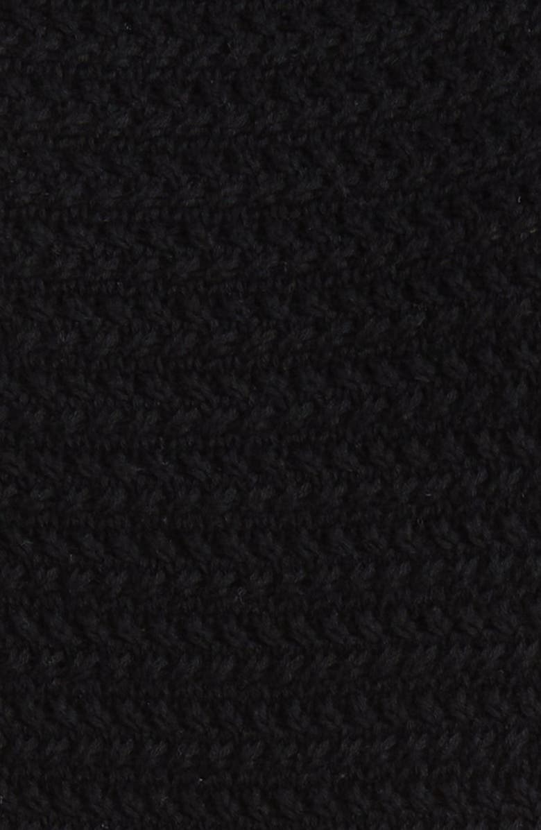 Halogen<sup>®</sup> Textured Scallop Trim Sweater Tank, Alternate, color, Rich Black