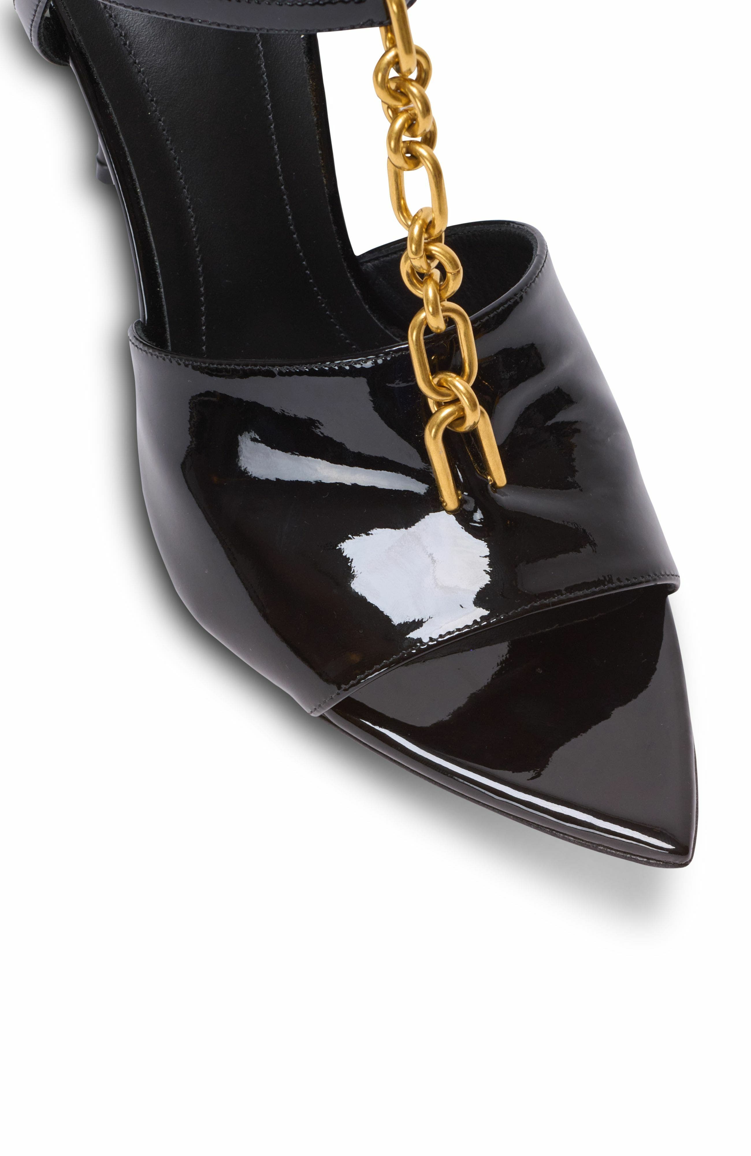 Sync Patent Leather Sandals With Heel, Alternate, color, Black