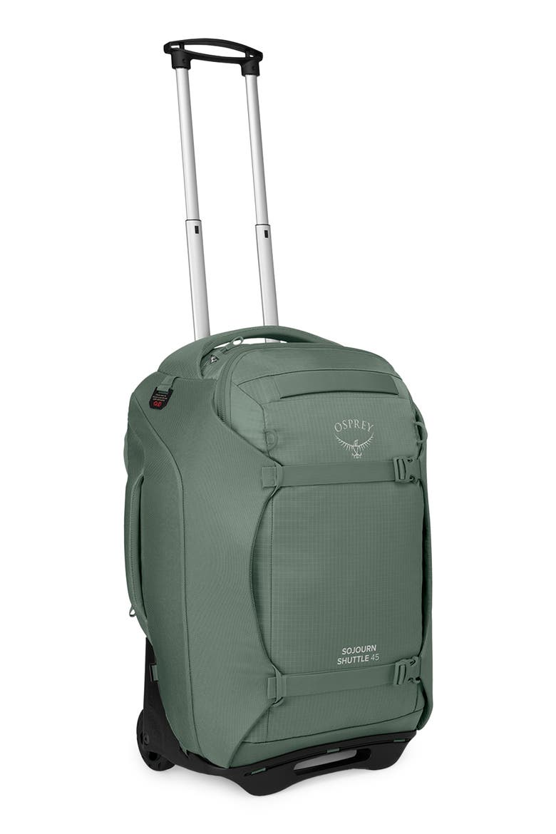 Sojourn 22-Inch 45-Liter Shuttle Wheeled Recycled Nylon Duffle Bag, Alternate, color, KOSERET GREEN