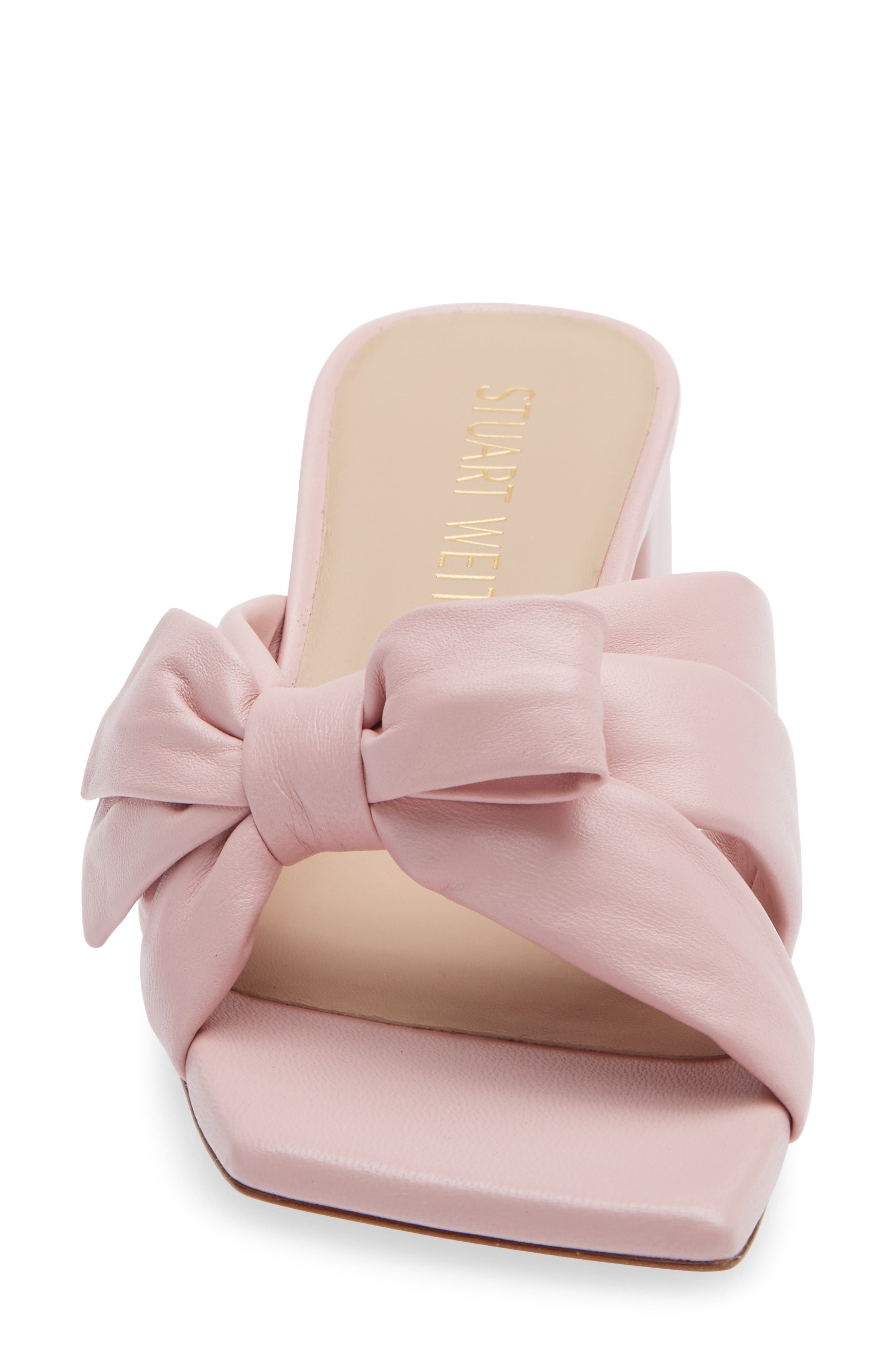 Stuart Weitzman Sofia Bow Sandal, Alternate, color, Ballet Leather