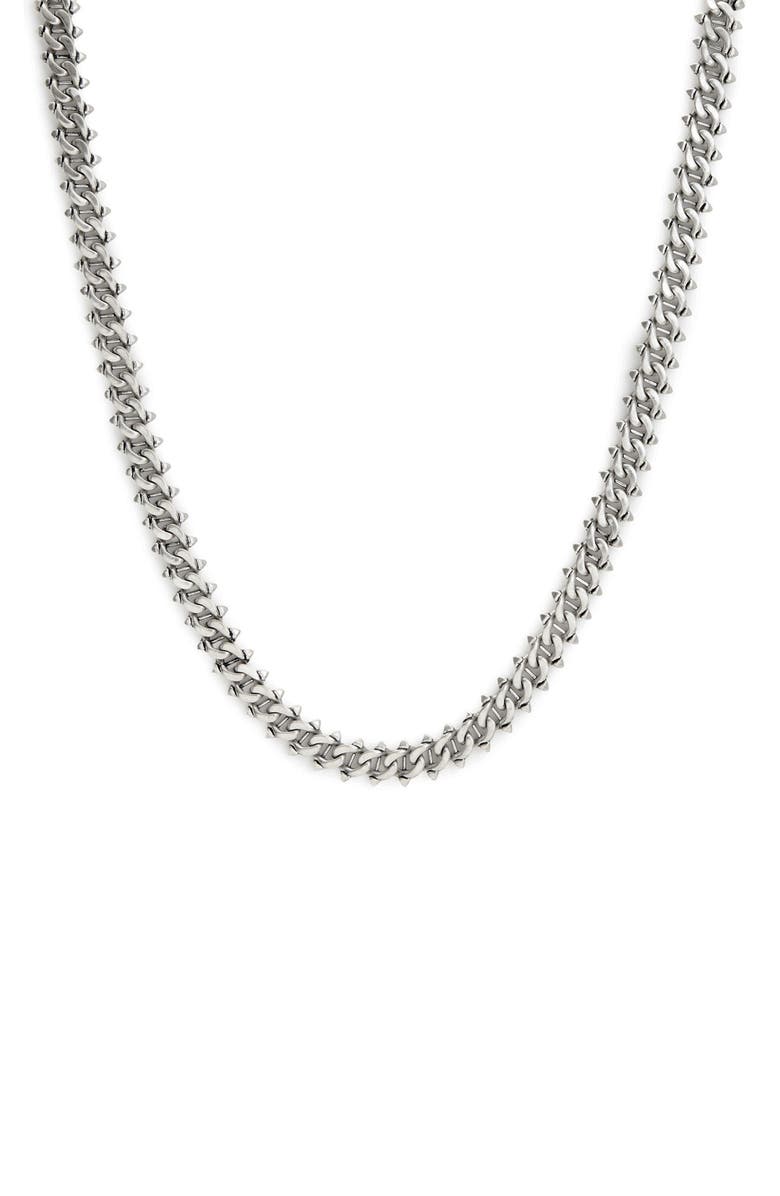 AllSaints Men's Curb Chain Collar Necklace, Main, color,
