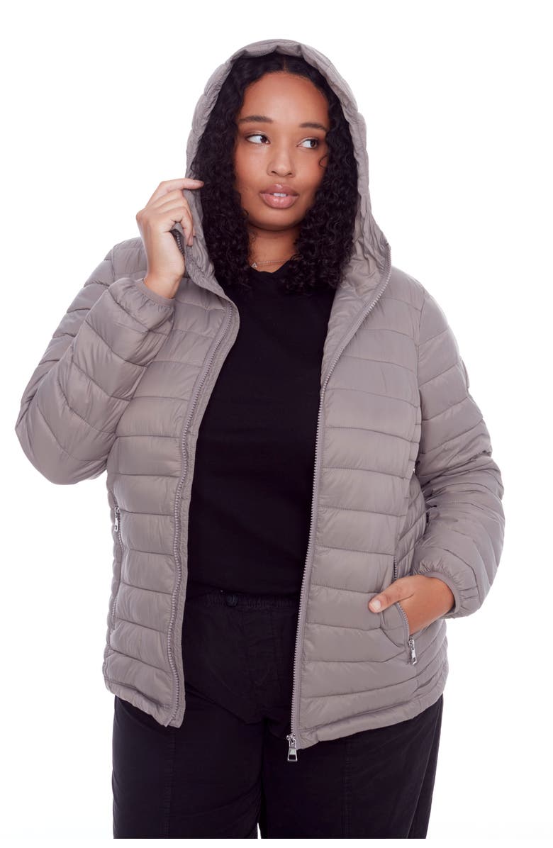 Alpine North YOHO PLUS SIZE - Vegan Down Lightweight Packable Puffer Jacket 
Bag, Main, color, Taupe