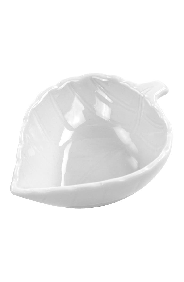 MARTHA STEWART 4 Piece Ceramic Tidbit Dish Set, Alternate, color, White