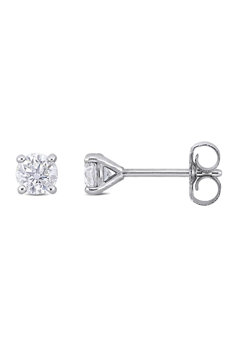 1/2 CTW Lab-Grown Diamond Stud Earrings 14k, Main, color, White Gold