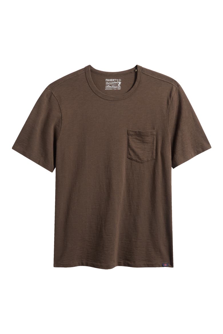 Sunwashed Pocket T-Shirt, Alternate, color, COAST BROWN