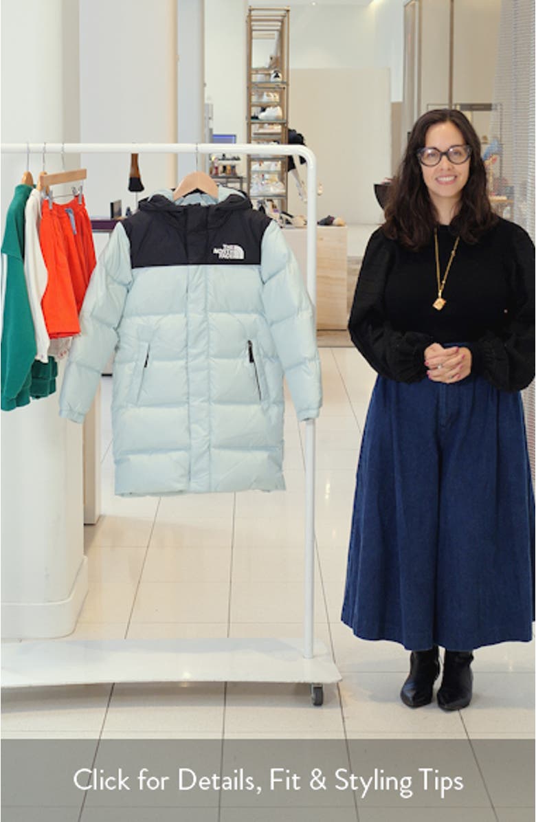 Kids' Retro 1996 Nuptse 700 Fill Power Down Packable Hooded Long Parka, sales video thumbnail