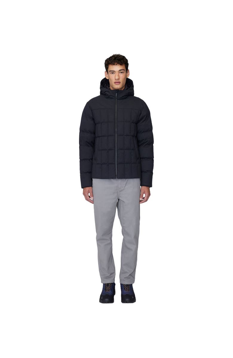 Quartz Co. LEO | Lightweight Hooded Down Jacket, Main, color, Black