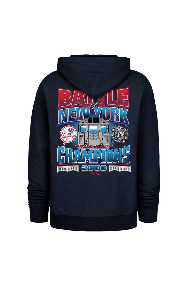 '47 Men's '47 Navy New York Yankees 2000 World Series Champions Showcase Backer Pullover Hoodie, Alternate, color, Navy