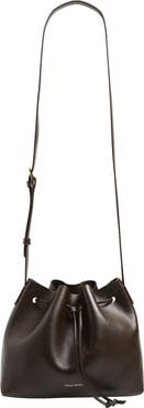 Mansur Gavriel Leather Drawstring Bucket Bag