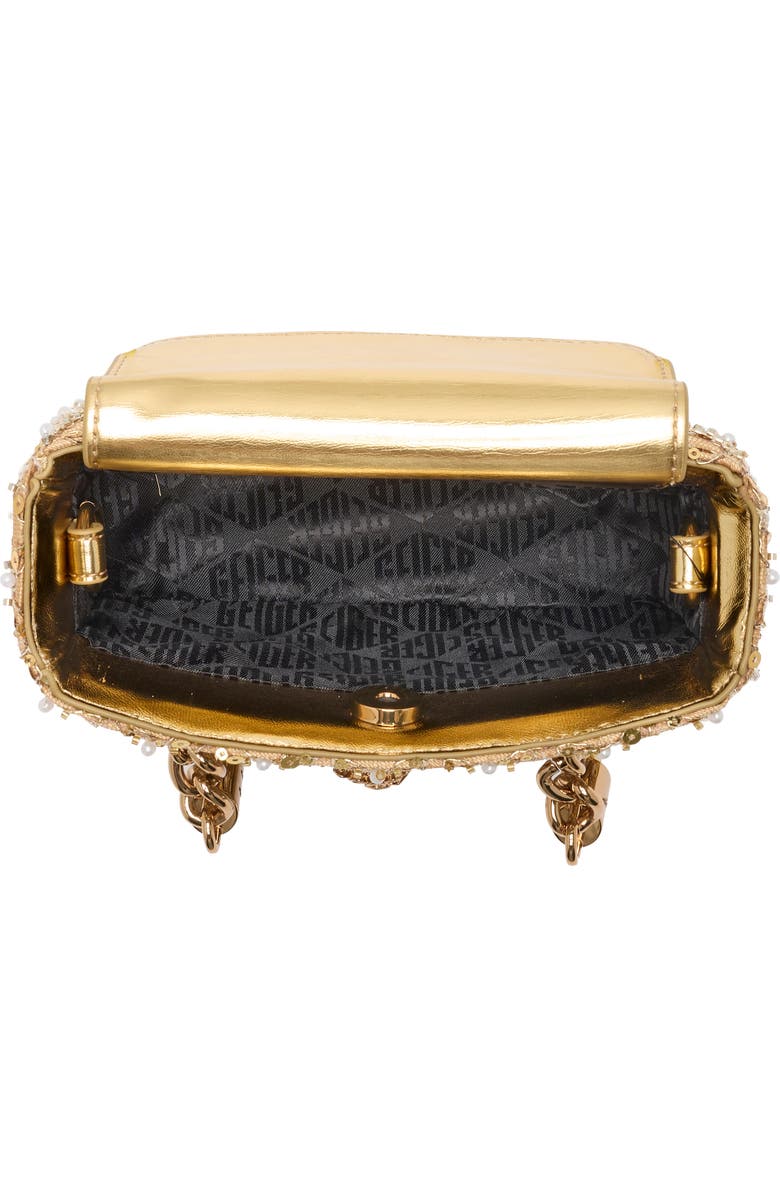 Kurt Geiger London Mini Sequin Kensington Convertible Crossbody Bag, Alternate, color, Gold