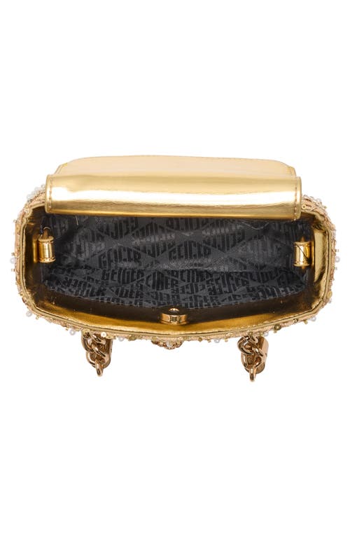 Kurt Geiger London Mini Sequin Kensington Convertible Crossbody Bag In Gold