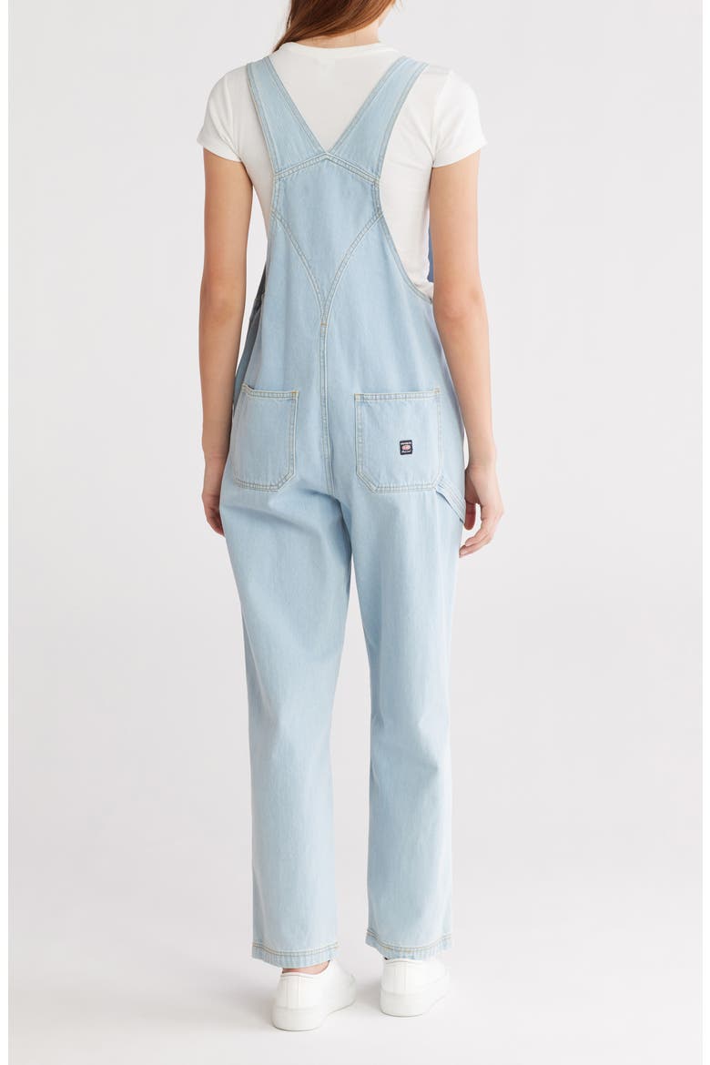 Throwback Denim Overalls, Alternate, color, BIG SUR BLUE