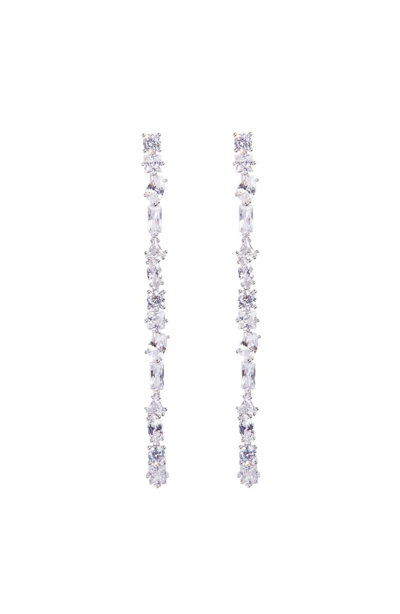 NICKHO REY Julie L Earrings, Main, color, White/White Rhodium